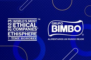 Grupo Bimbo recibe por séptimo año consecutivo el reconocimiento como "una de las empresas más éticas del mundo", por parte de Ethisphere