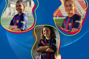 We are taking three young soccer players to the big leagues